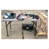 Bolt Cutters, Screw Drivers, Drain Dnake, Funnels, Saw