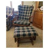Glider Rocker & Foot Stool (Located Off Property)