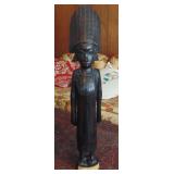Vintage Solid Wood African Wood Figurine 