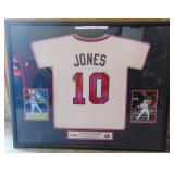 Hand signed by Chipper Jones