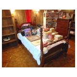 any one of the three beds, SOLID MAHOGANY with mattress and box $100 each