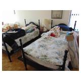 any one of the three beds, SOLID MAHOGANY with mattress and box $100 each