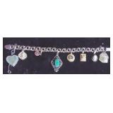 Gold filled charm bracelet