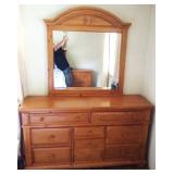5 pc bedroom set WITHOUT the mattress and box, $500.00