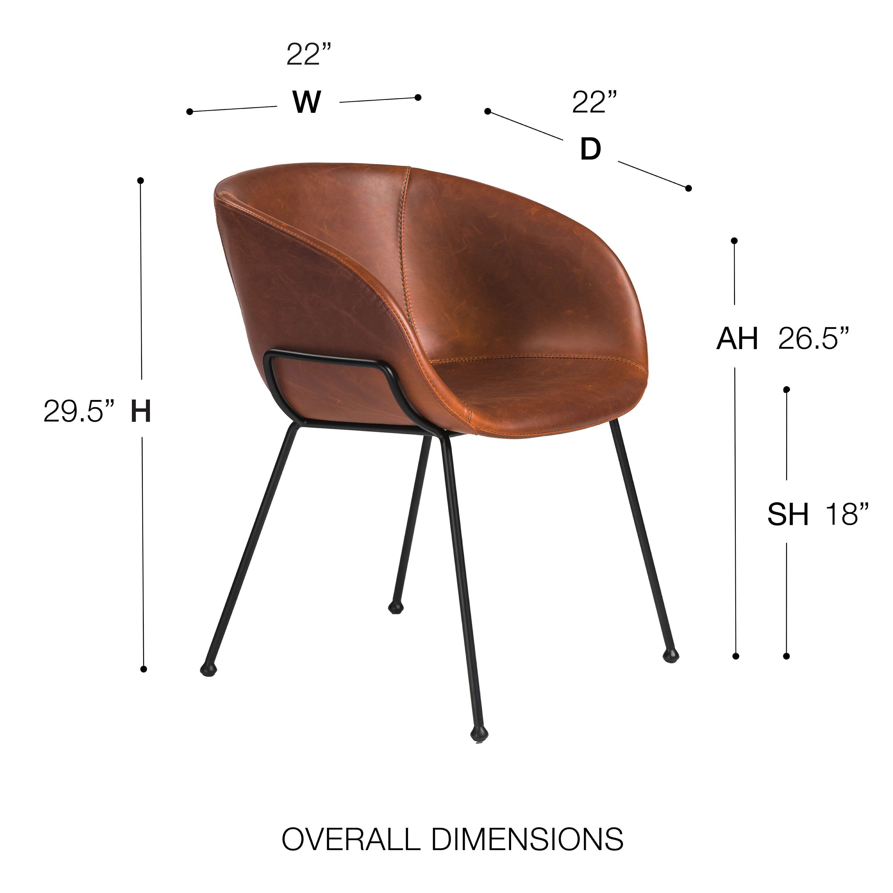 Zach Armchair - Euro Style