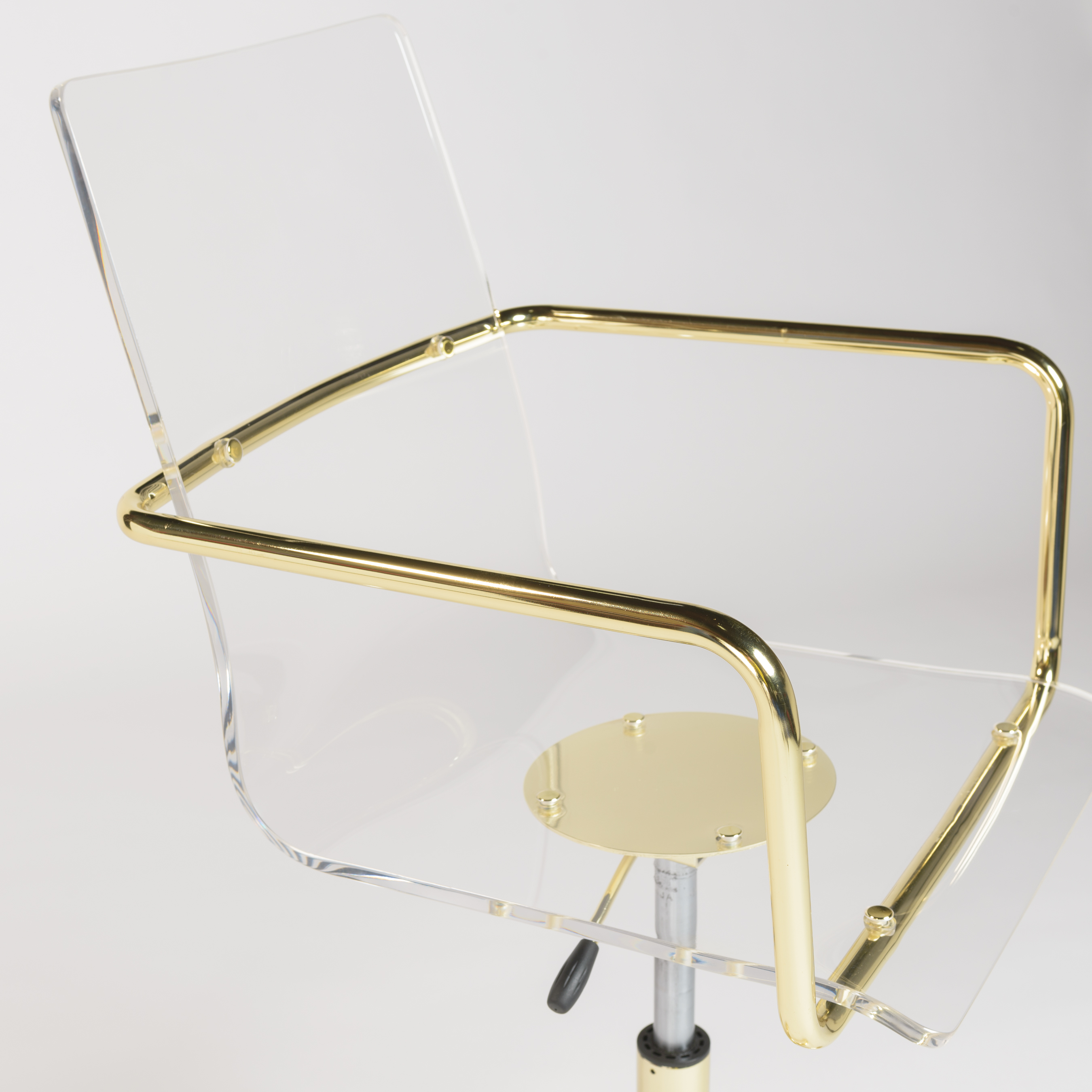 Gold acrylic desk chair Outlet