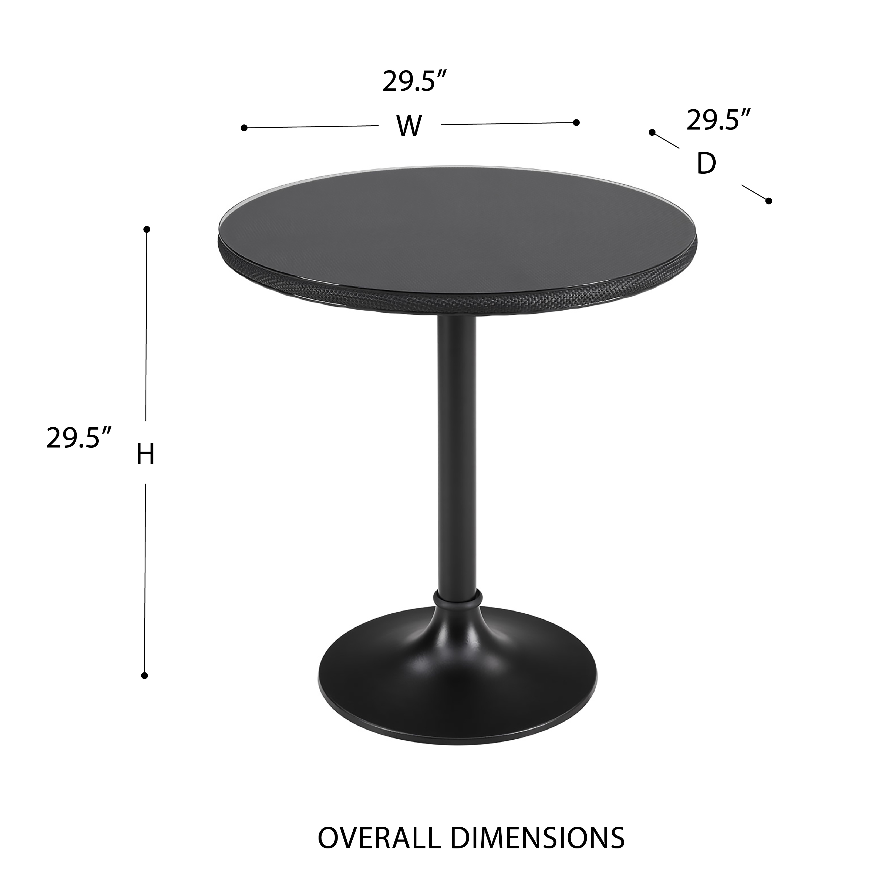 Erlend 30 Bistro Table Euro Style