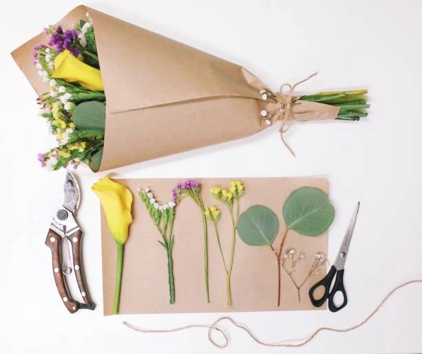 a bouquet and deconstructed pieces