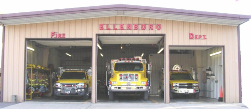 Ellenboro Fire Department with Doors Open