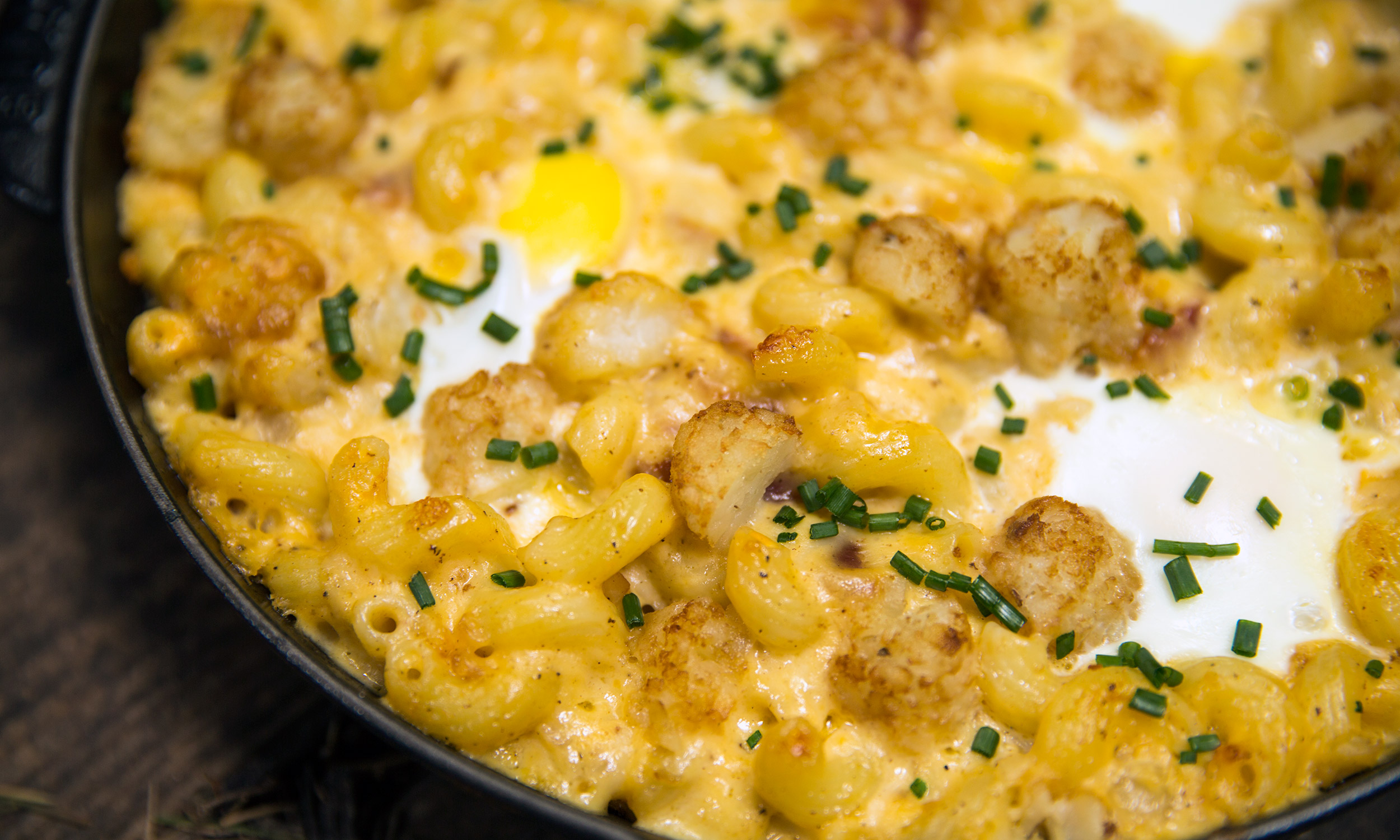 Wake Up and Bake Some Breakfast Mac and Cheese Extra Crispy