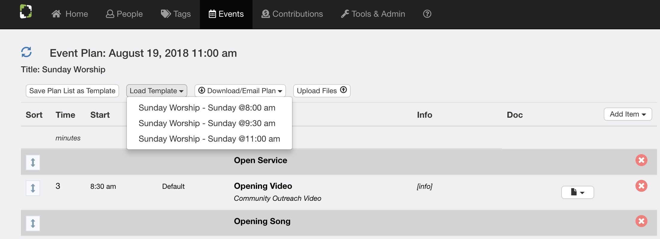 Multiple Service Templates