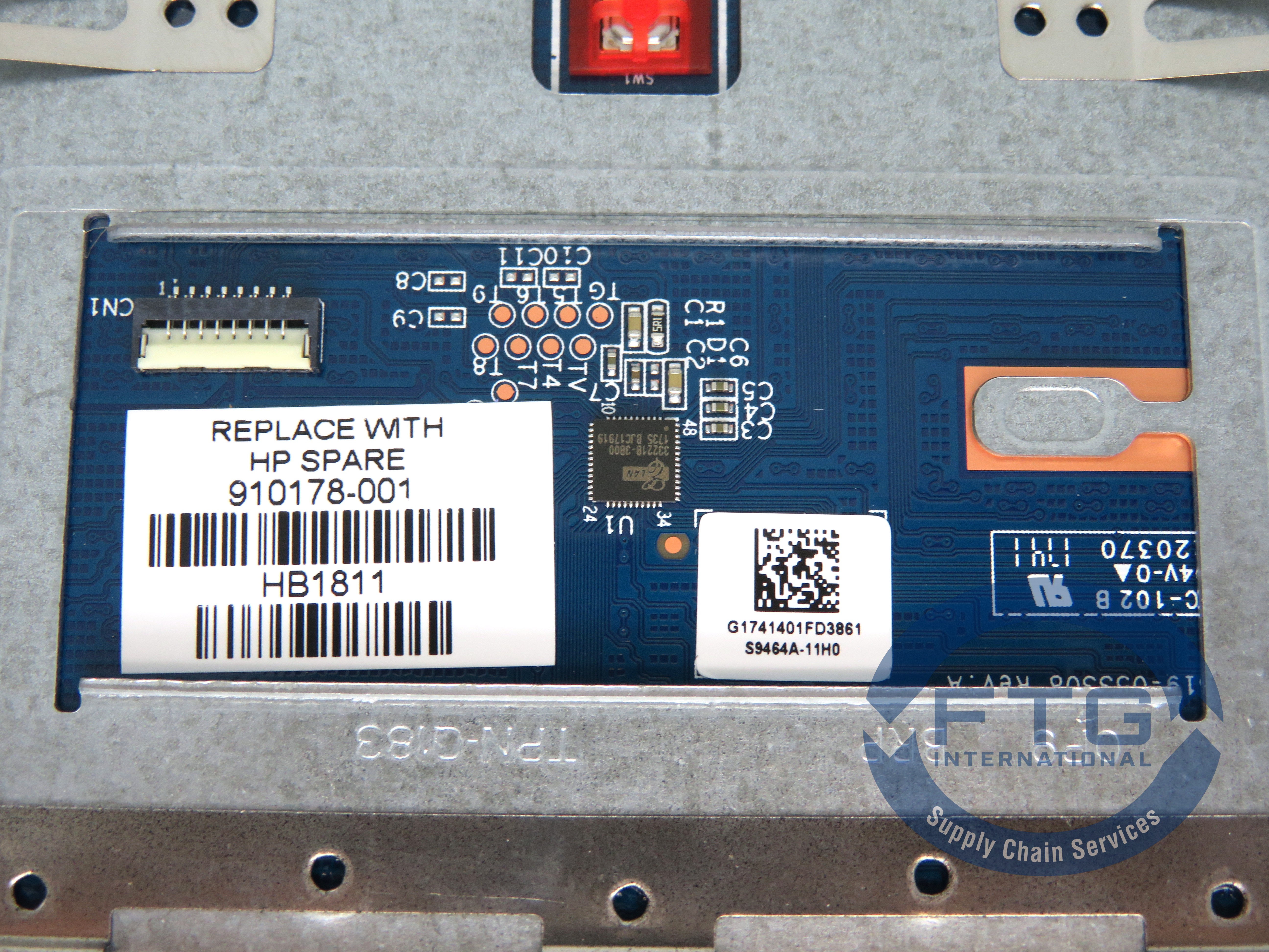 FTG International 911118-001 PCBA TOUCHPAD JKB