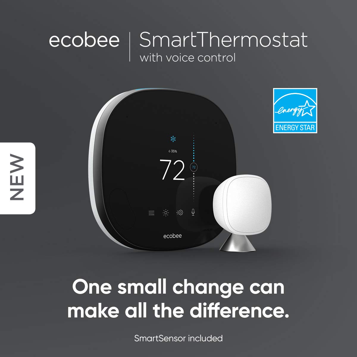 ecobee 5 Smart Thermostat Pro with Voice Control, Works with Alexa