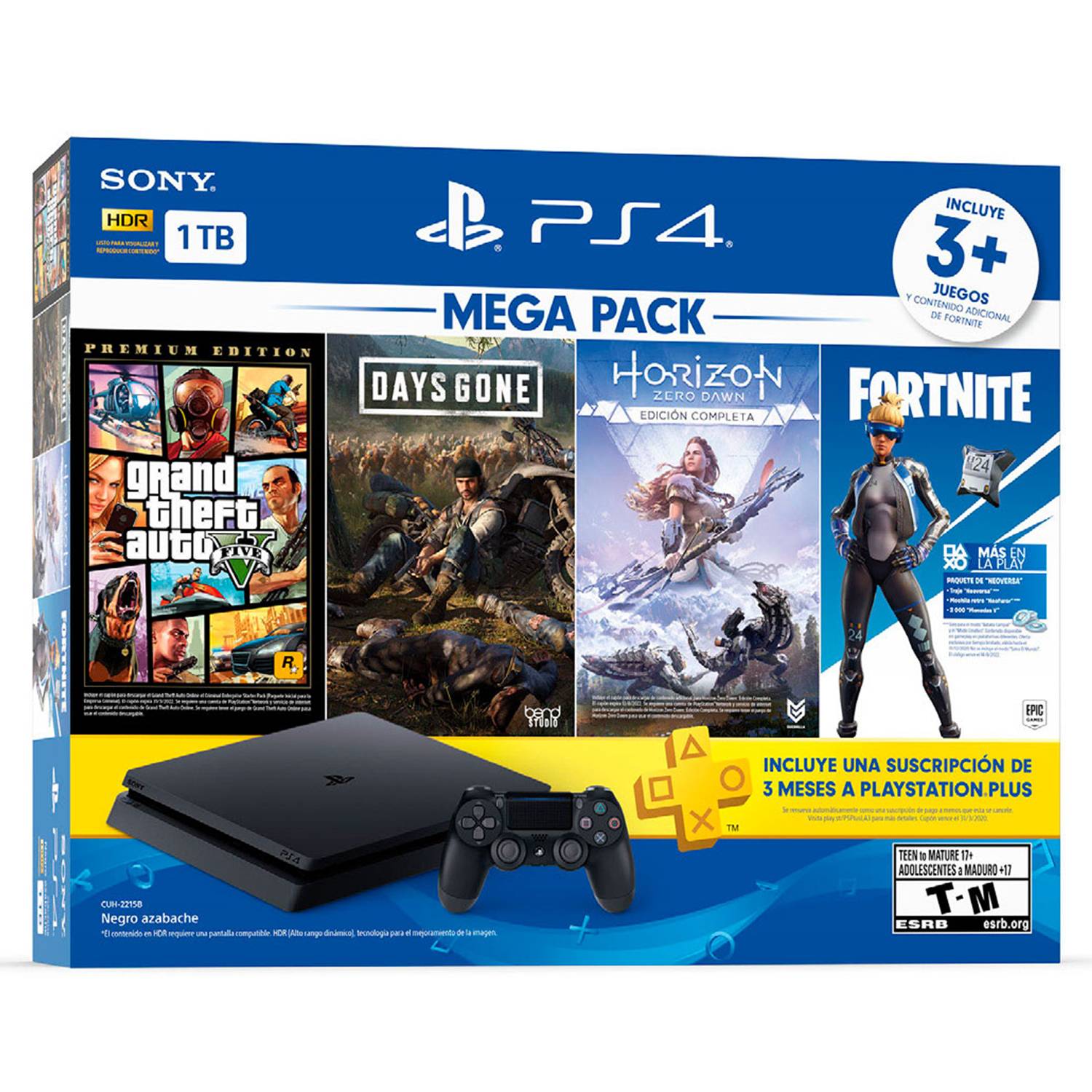 Sony Playstation 4 Slim 1TB GTA 5, Days Gone, Horizon Zero Dawn Bundle 711719528852 eBay