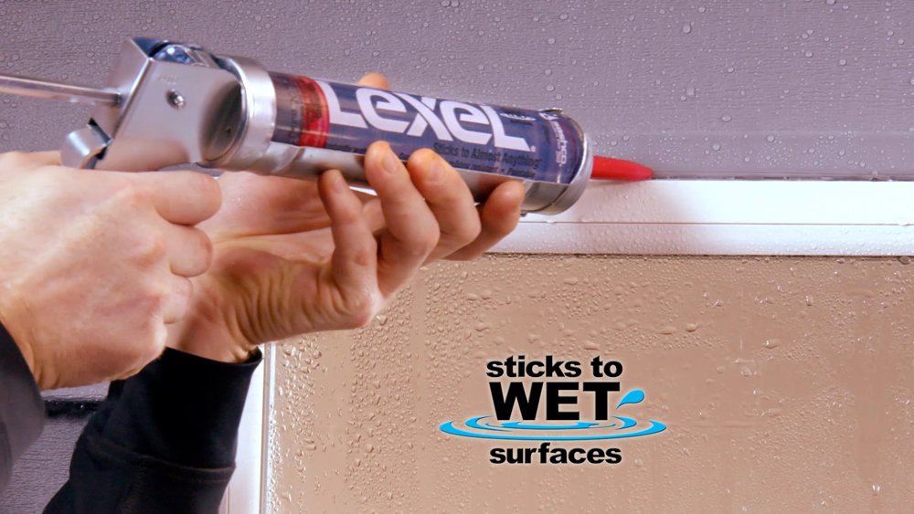 Sashco 13010 10.5oz Sashco Sealants Clear Lexel Adhesive Caulk, 10.5