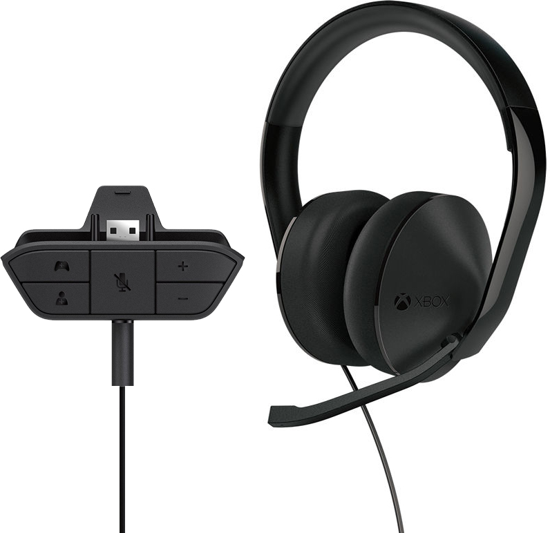 Microsoft Xbox One Stereo Headset with Headset Adapter Black S4V