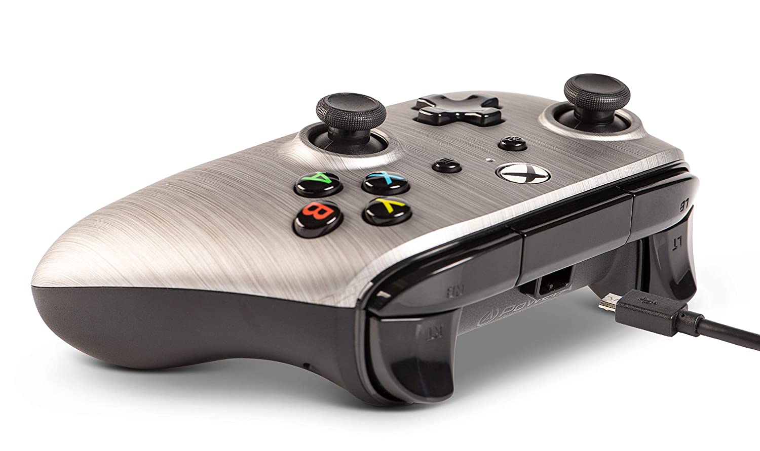 PowerA Xbox One Enhanced Wired Controller Brushed Aluminum