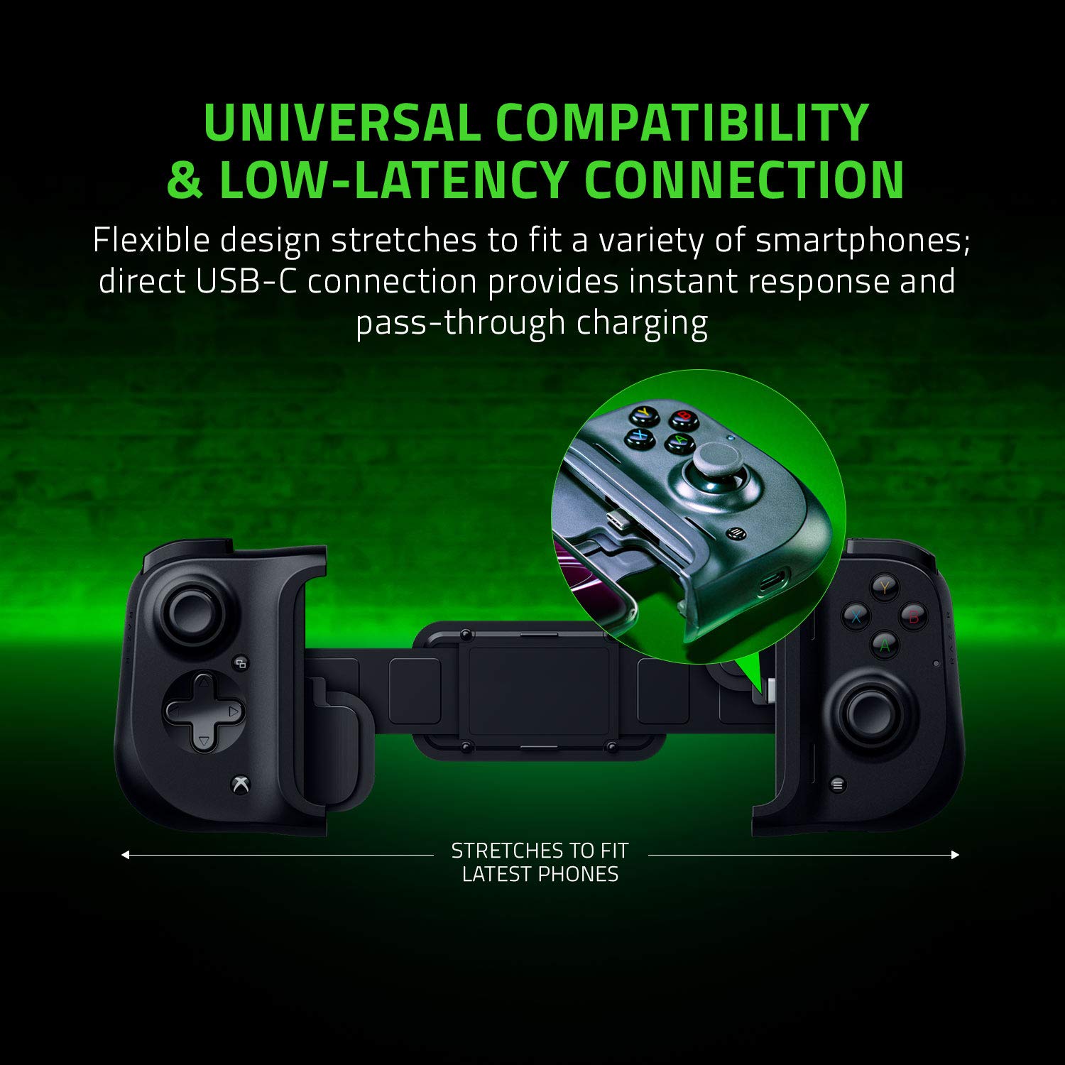 Razer Kishi Xbox Mobile Game Controller Gamepad for Android USBC