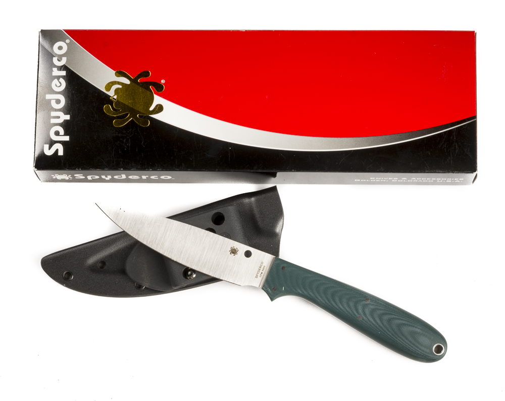 Spyderco Sprig FB37GGRP Hunting Knife 41/4" Fixed Blade Plain Edge w
