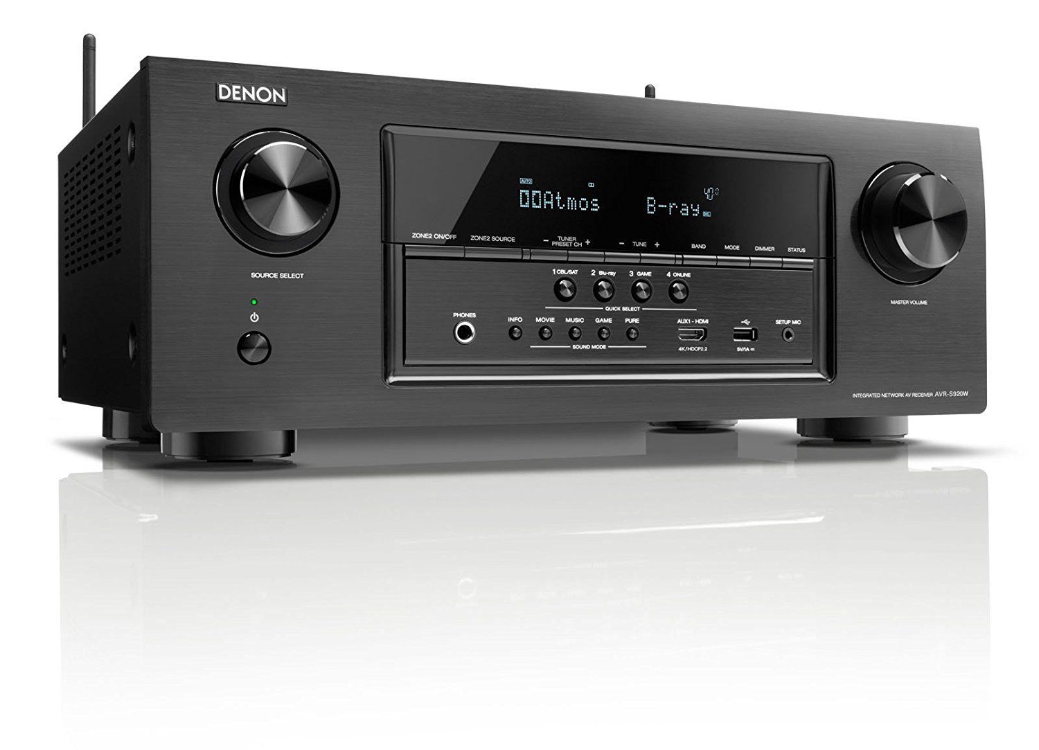 Denon AVR-S920W 7.2 Channel Full 4K Ultra HD AV Receiver with Bluetooth