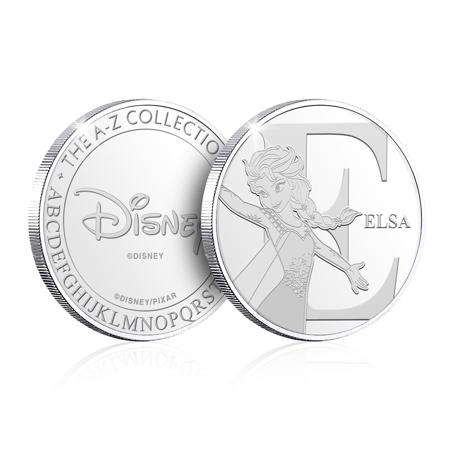 Disney Alphabet A to Z Personalised Collectable Silver Coin Complete Collection - Picture 22 of 88