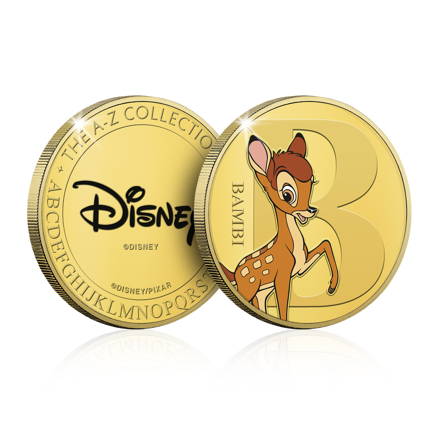 Disney Alphabet A to Z Personalised Collectable Gold Coin Collection - Picture 19 of 91