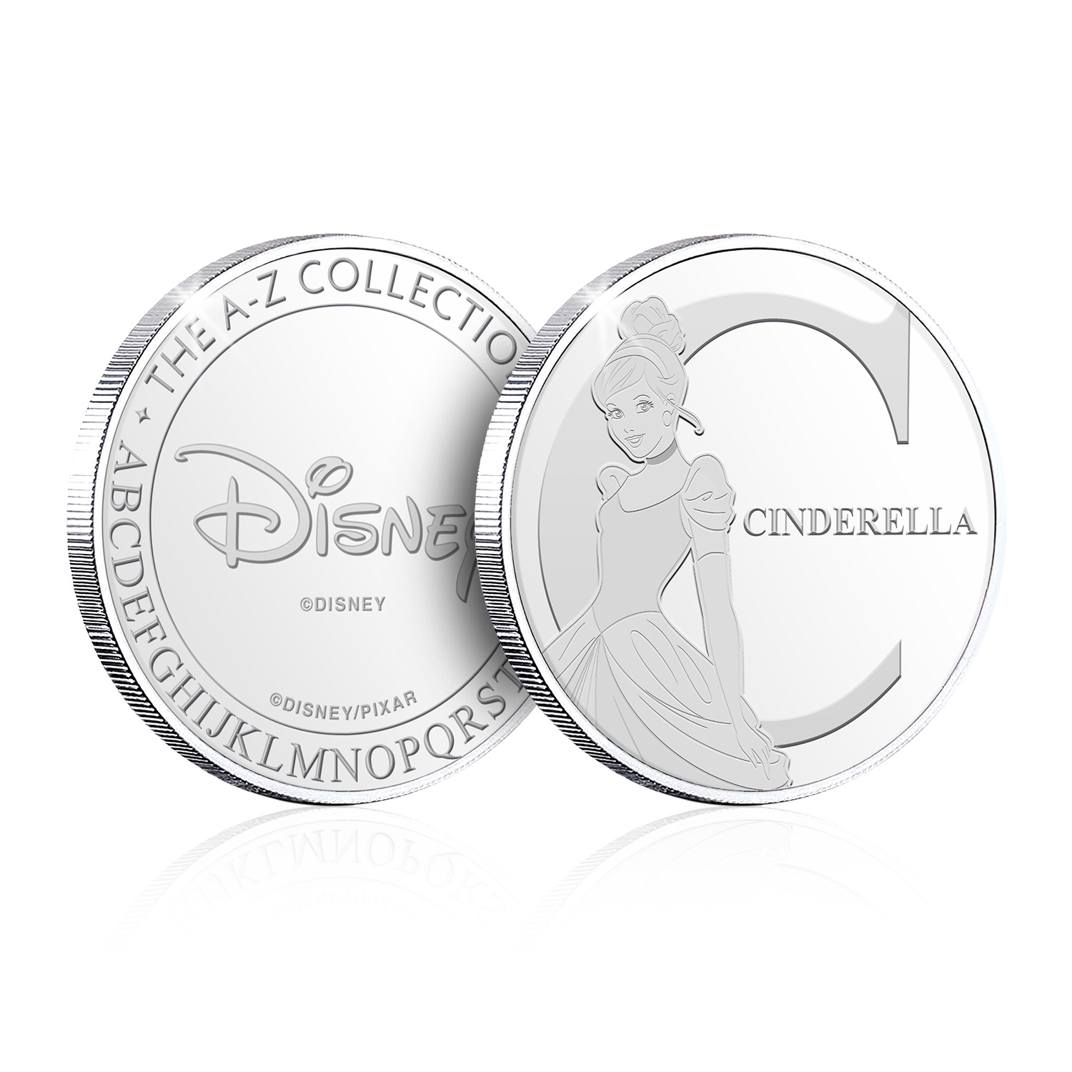 Disney Alphabet A to Z Personalised Collectable Silver Coin Complete Collection - Picture 20 of 88