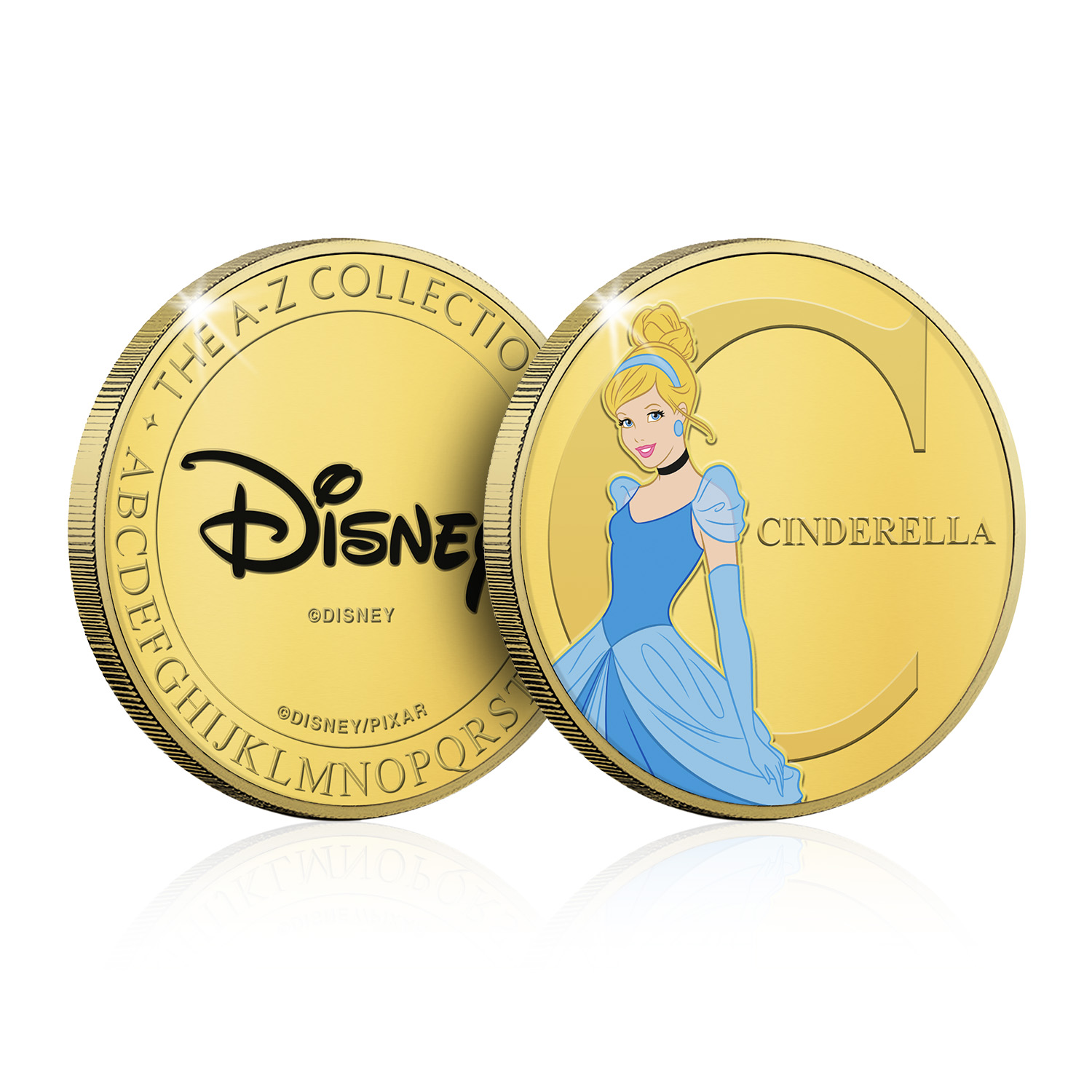Disney Alphabet A to Z Personalised Collectable Gold Coin Collection - Picture 20 of 91
