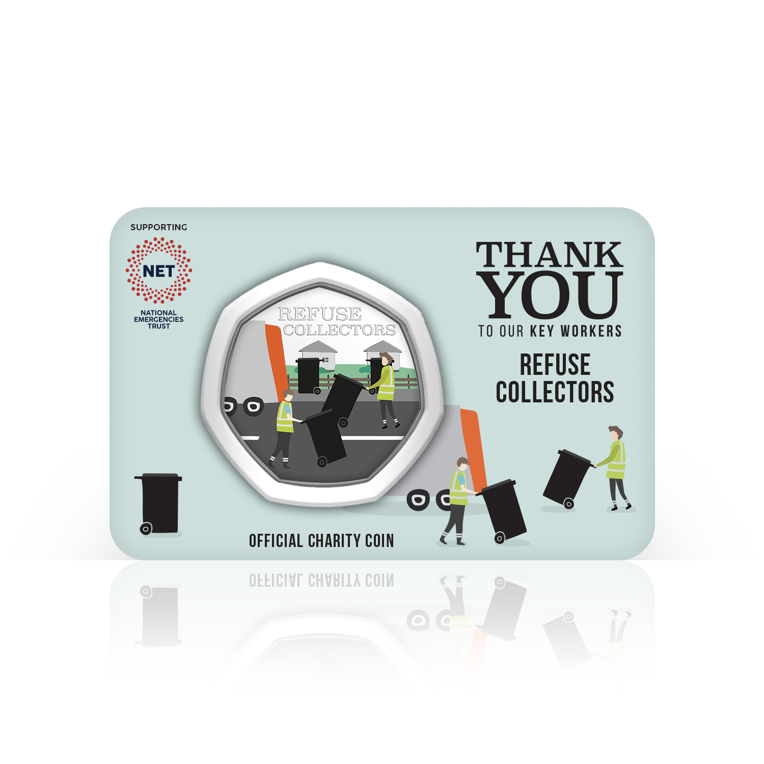 Dankeschön Geschenk NHS und Schlüsselarbeiter Sammlerstück Wohltätigkeitsmünze 50-p-Komplettpackung - Bild 51 von 61