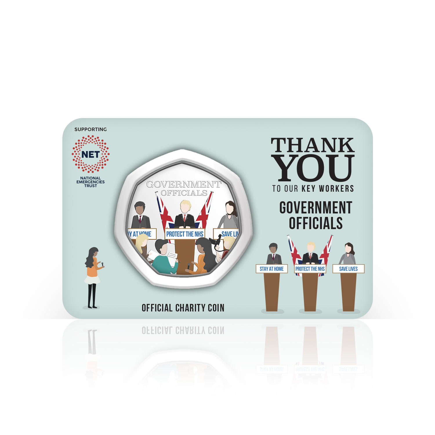 Dankeschön Geschenk NHS und Schlüsselarbeiter Sammlerstück Wohltätigkeitsmünze 50-p-Komplettpackung - Bild 43 von 61