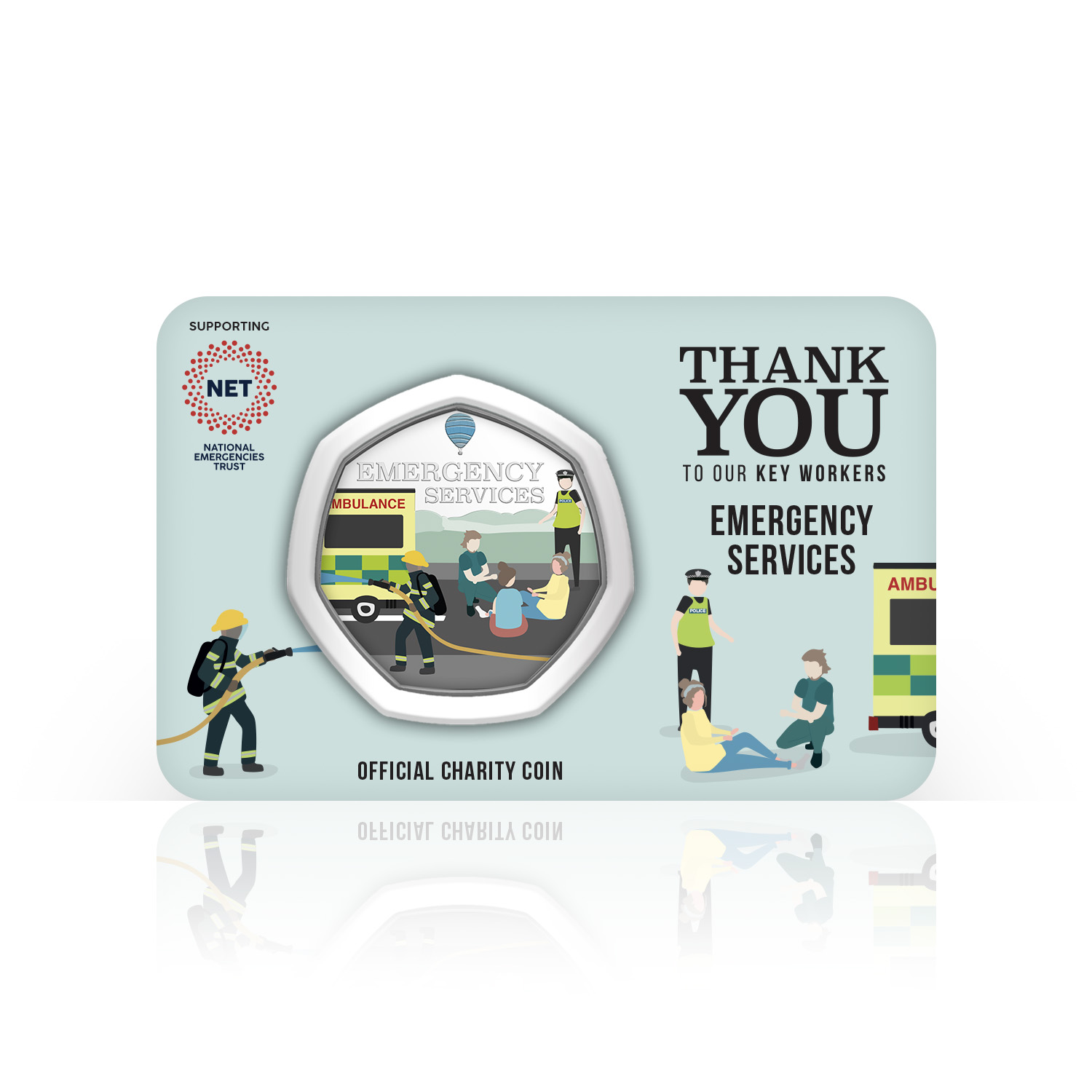 Dankeschön Geschenk NHS und Schlüsselarbeiter Sammlerstück Wohltätigkeitsmünze 50-p-Komplettpackung - Bild 35 von 61