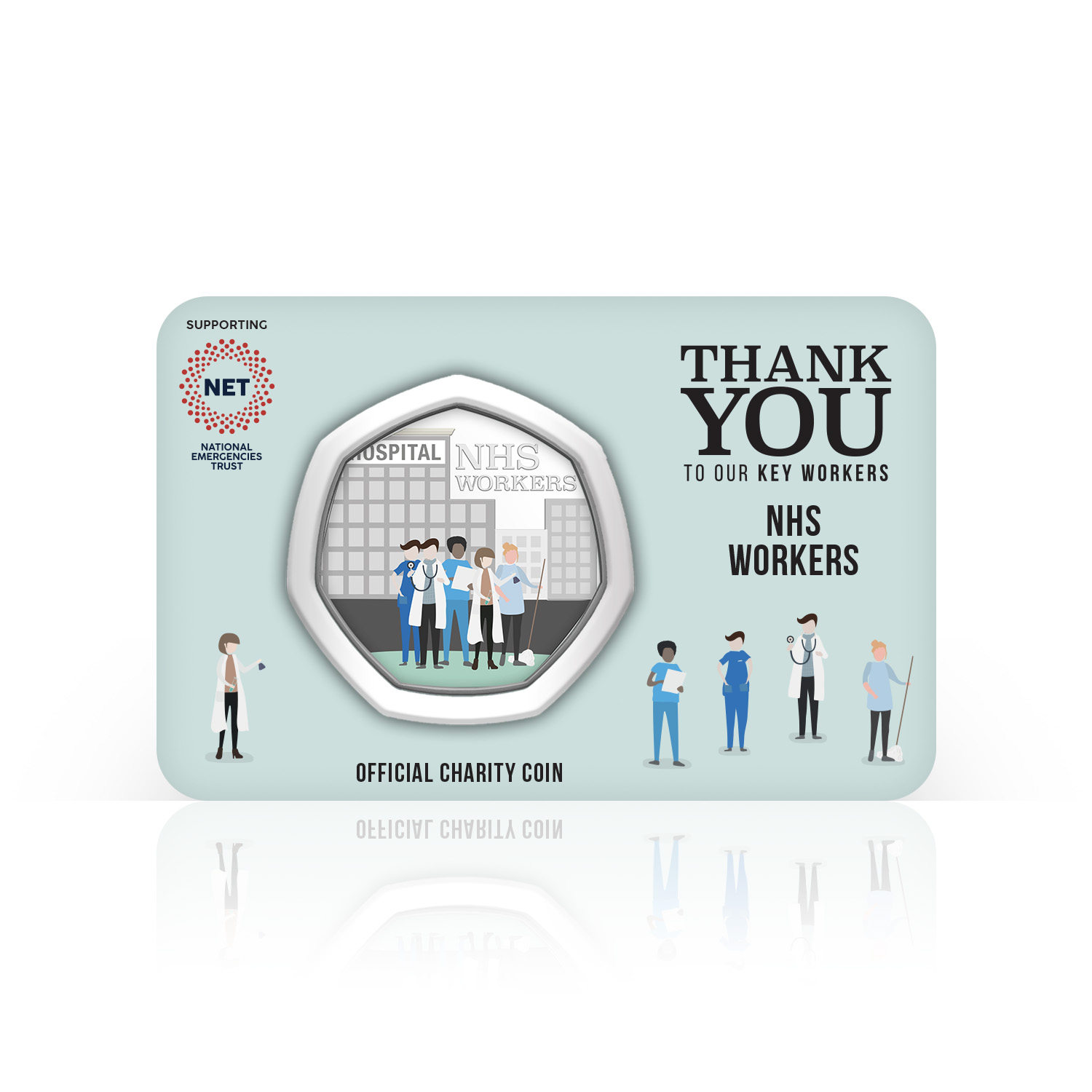 Dankeschön Geschenk NHS und Schlüsselarbeiter Sammlerstück Wohltätigkeitsmünze 50-p-Komplettpackung - Bild 47 von 61