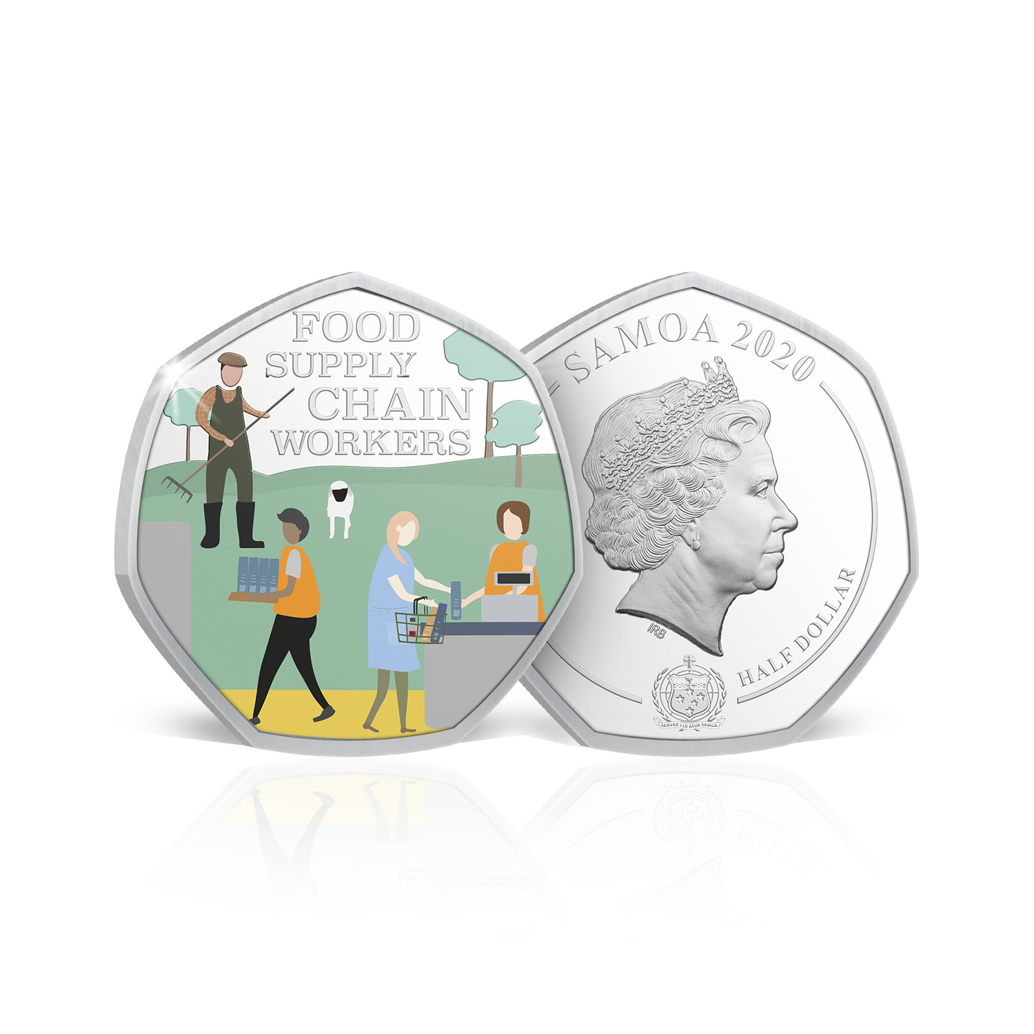 Dankeschön Geschenk NHS und Schlüsselarbeiter Sammlerstück Wohltätigkeitsmünze 50-p-Komplettpackung - Bild 38 von 61