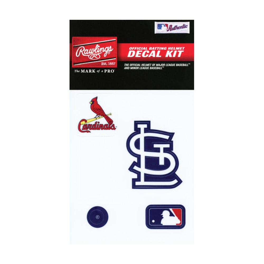 Rawlings MLBDCSTL St. Louis Cardinals Decal Kit Batting Helmet