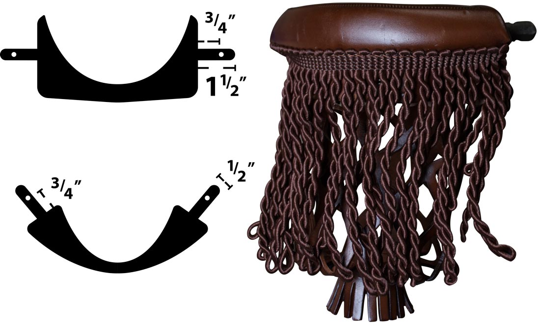 Ozone Leather Pool Table Pockets with Fringe Antique Brown eBay