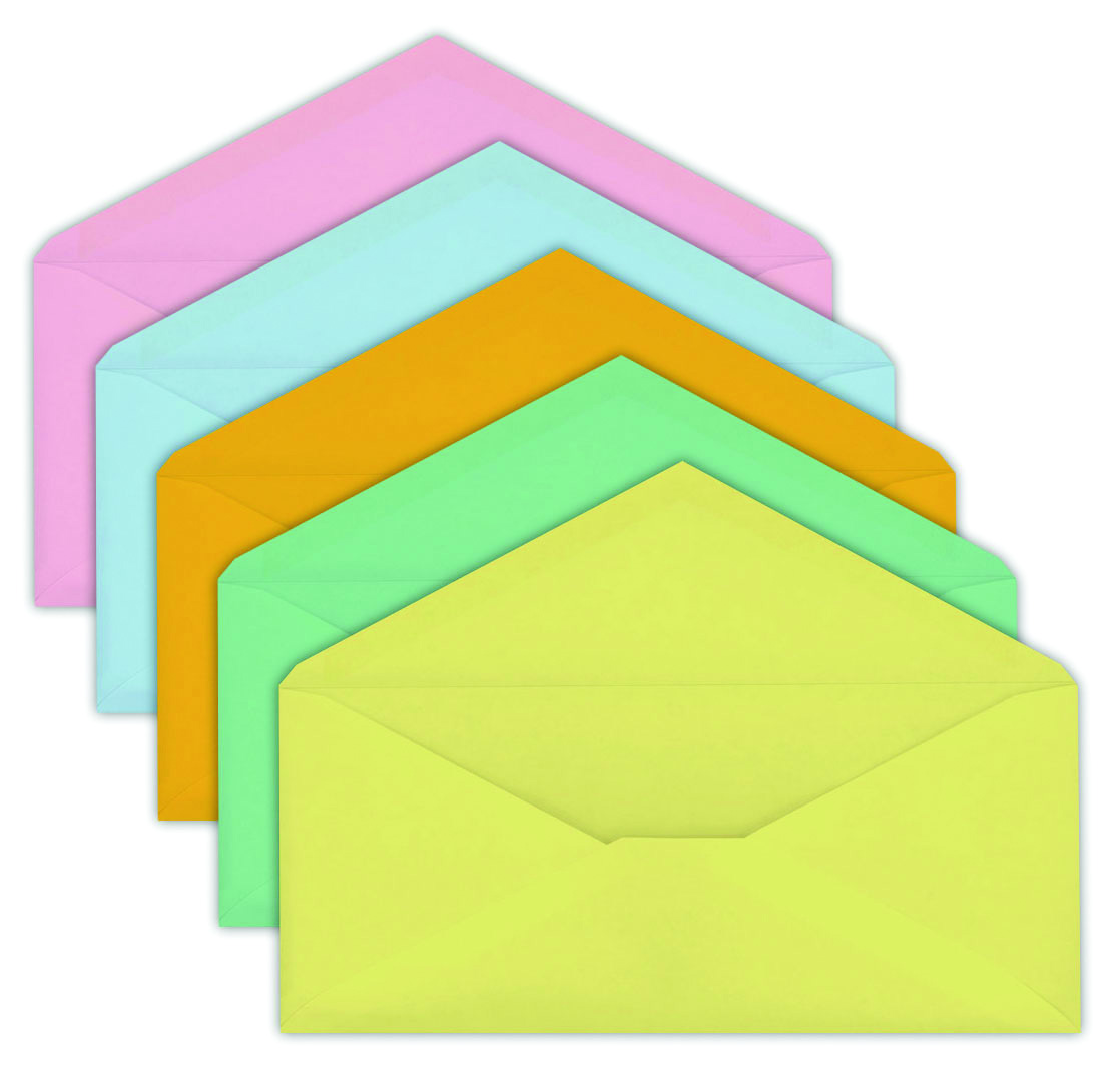 Staples 10, PastelColored Gummed Envelopes, 50/Pack eBay