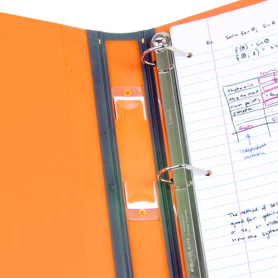 staples 3 inch betterview binder with d rings orange