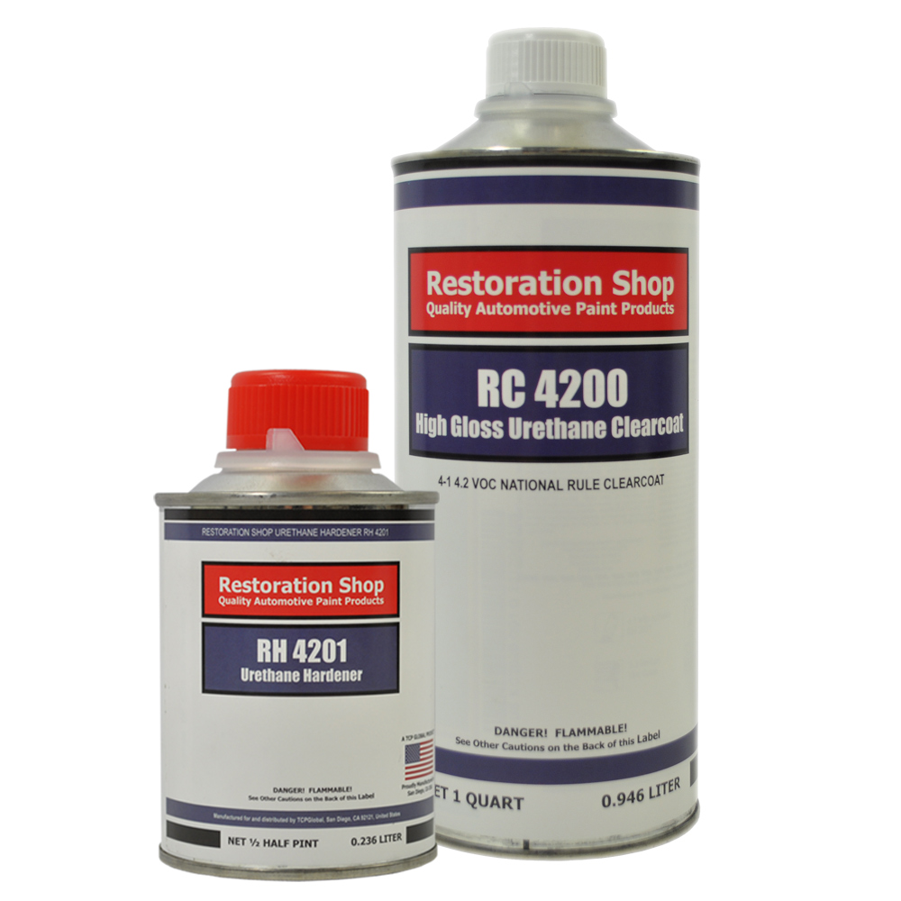 HIGH GLOSS URETHANE CLEARCOAT QUART KIT for Basecoat Auto Paint System