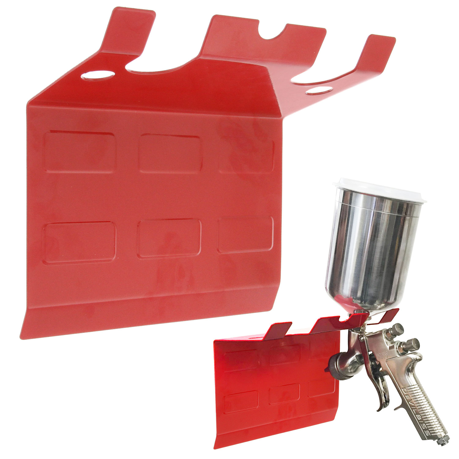 Paint Spray Gun Holder Stand 5 Gravity Siphon Feed HVLP Air