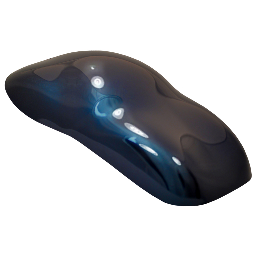 dark basecoat with lighter flakes or light basecoat with darker flakes
