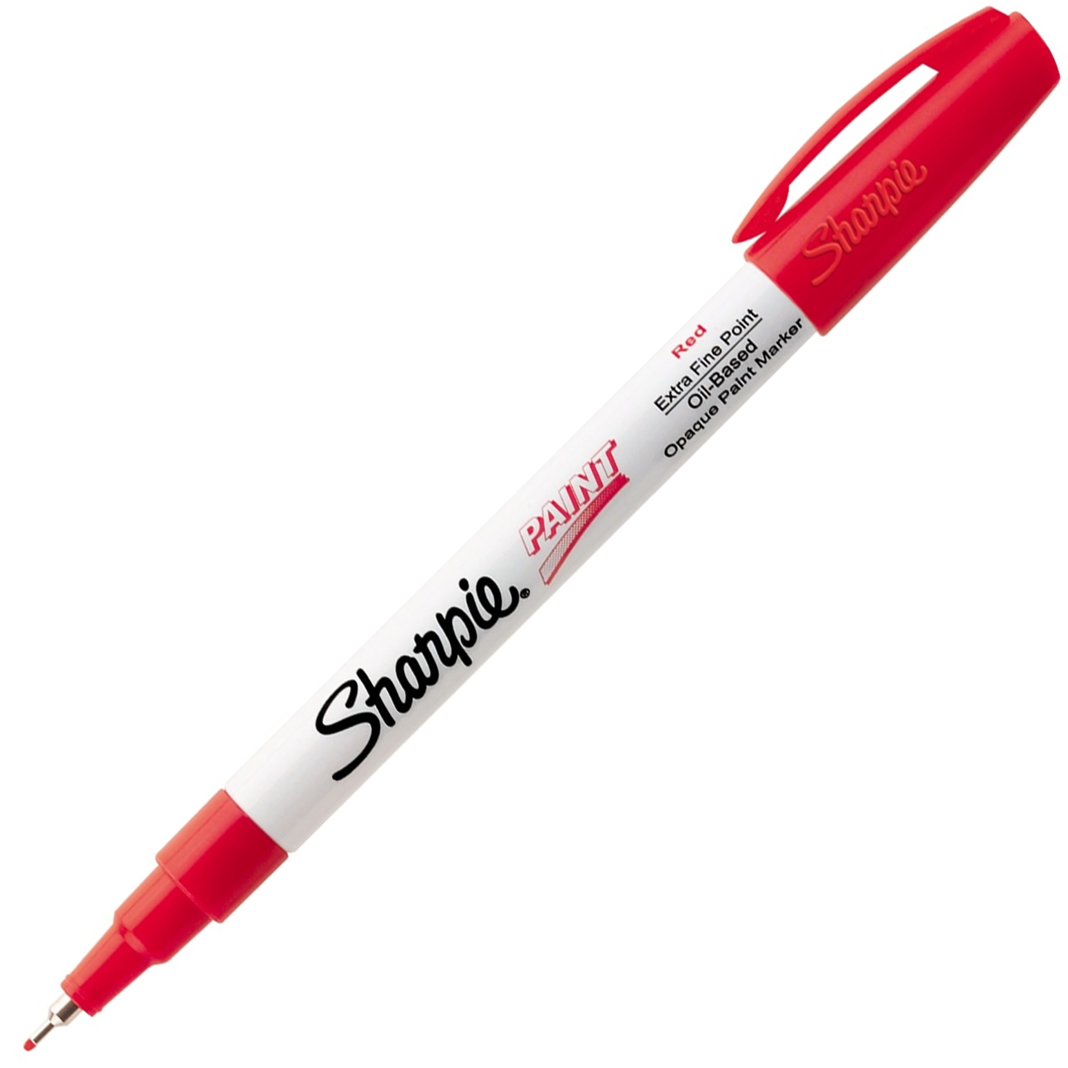 Sharpie Paint Marker Pen Oil Based Extra Fine Red eBay