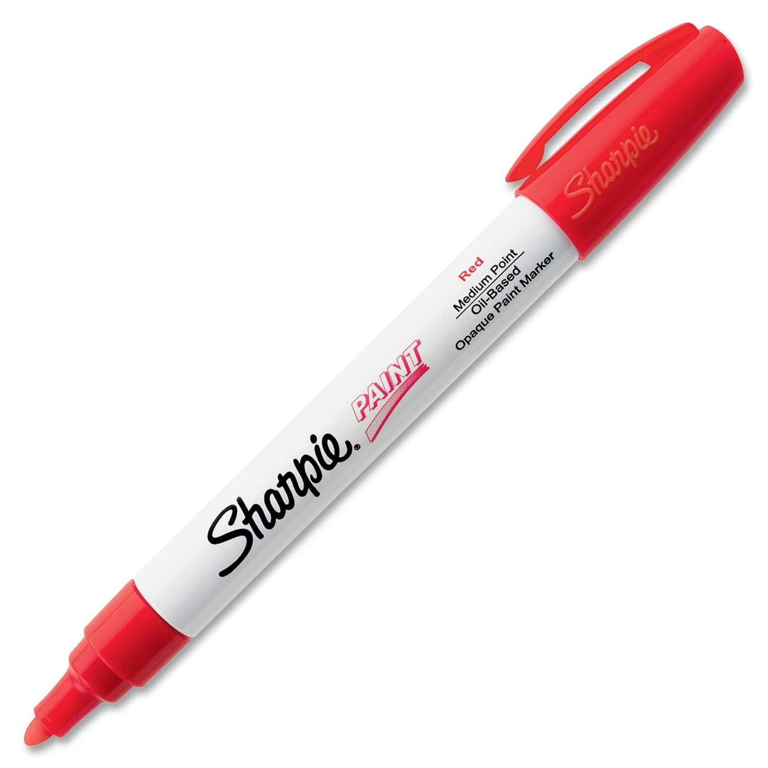 Sharpie Paint Marker Pen Oil Based Medium Point Red Box of 12 Markers