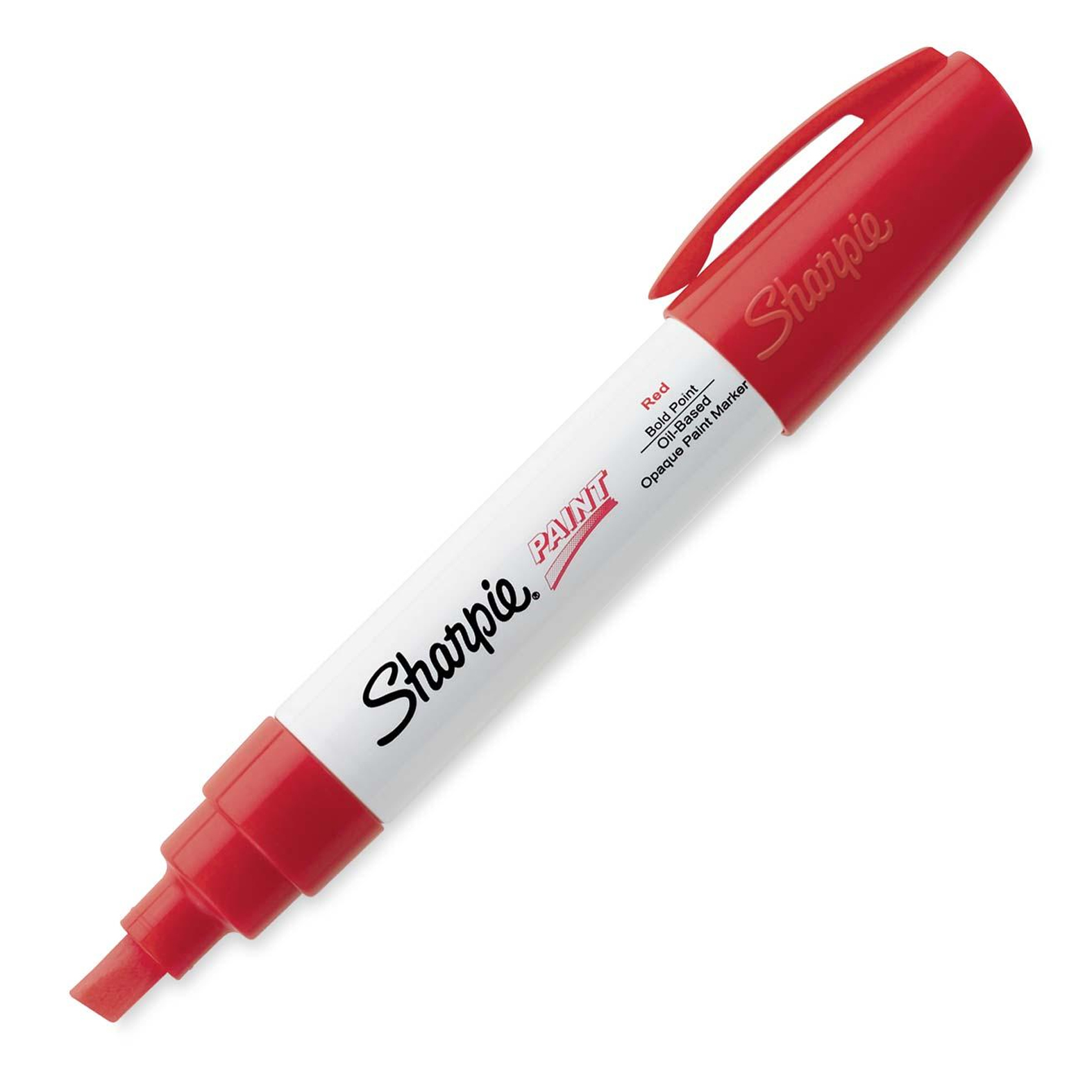 Sharpie Paint Marker Pen Oil Based Bold Point Red eBay