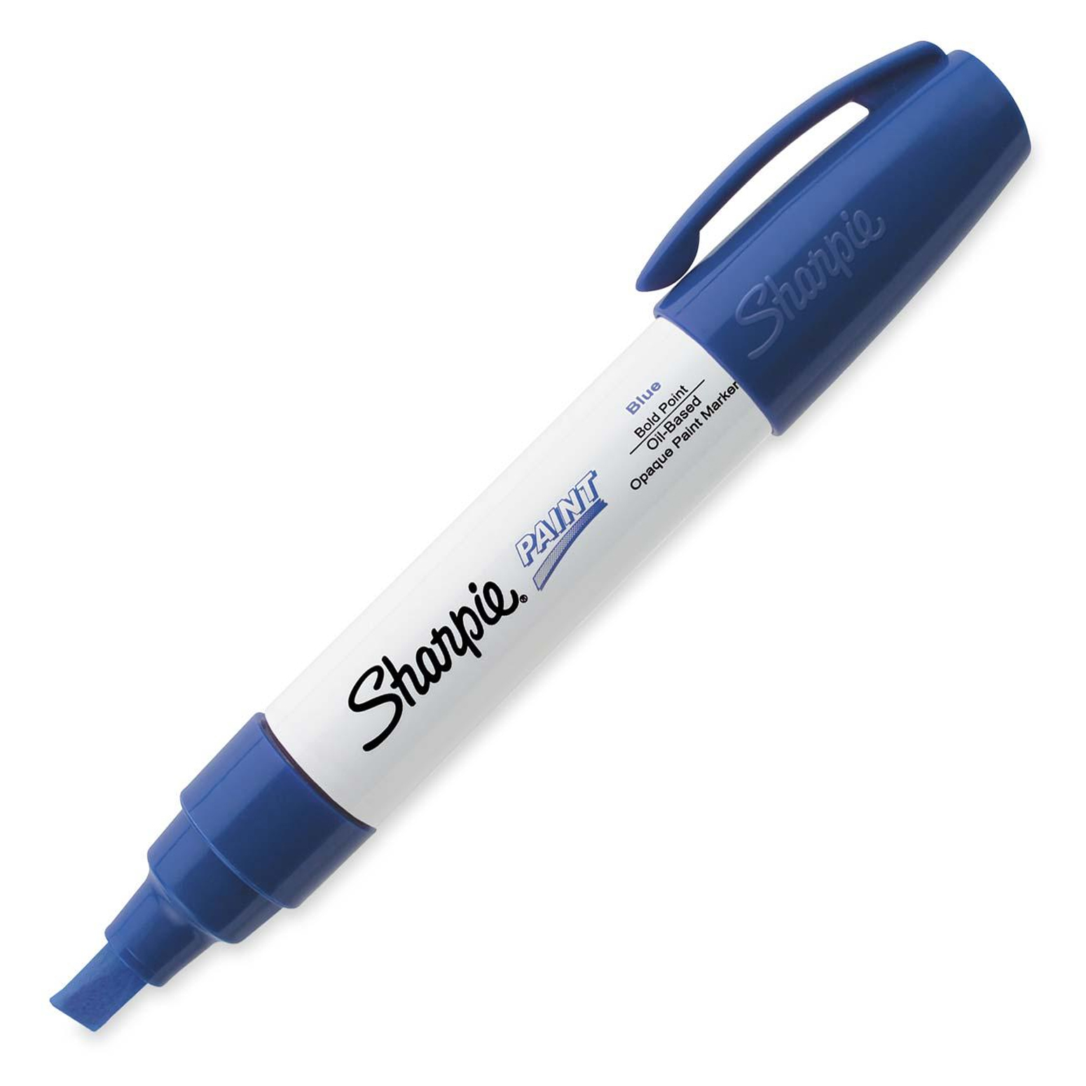 Sharpie Paint Marker Pen Oil Based Bold Point Blue eBay
