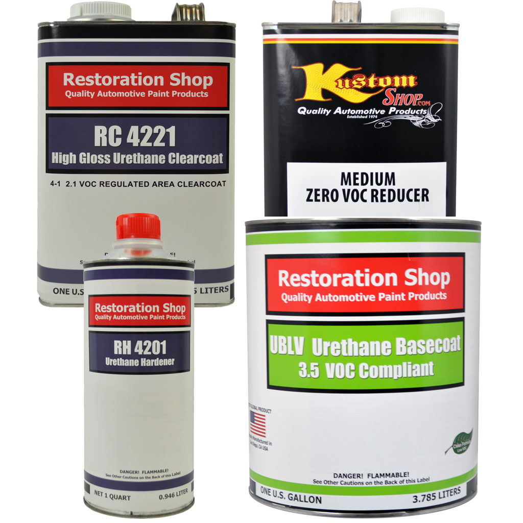 Carmine Red Gallon Low VOC URETHANE BASECOAT CLEARCOAT Car Auto Paint Kit