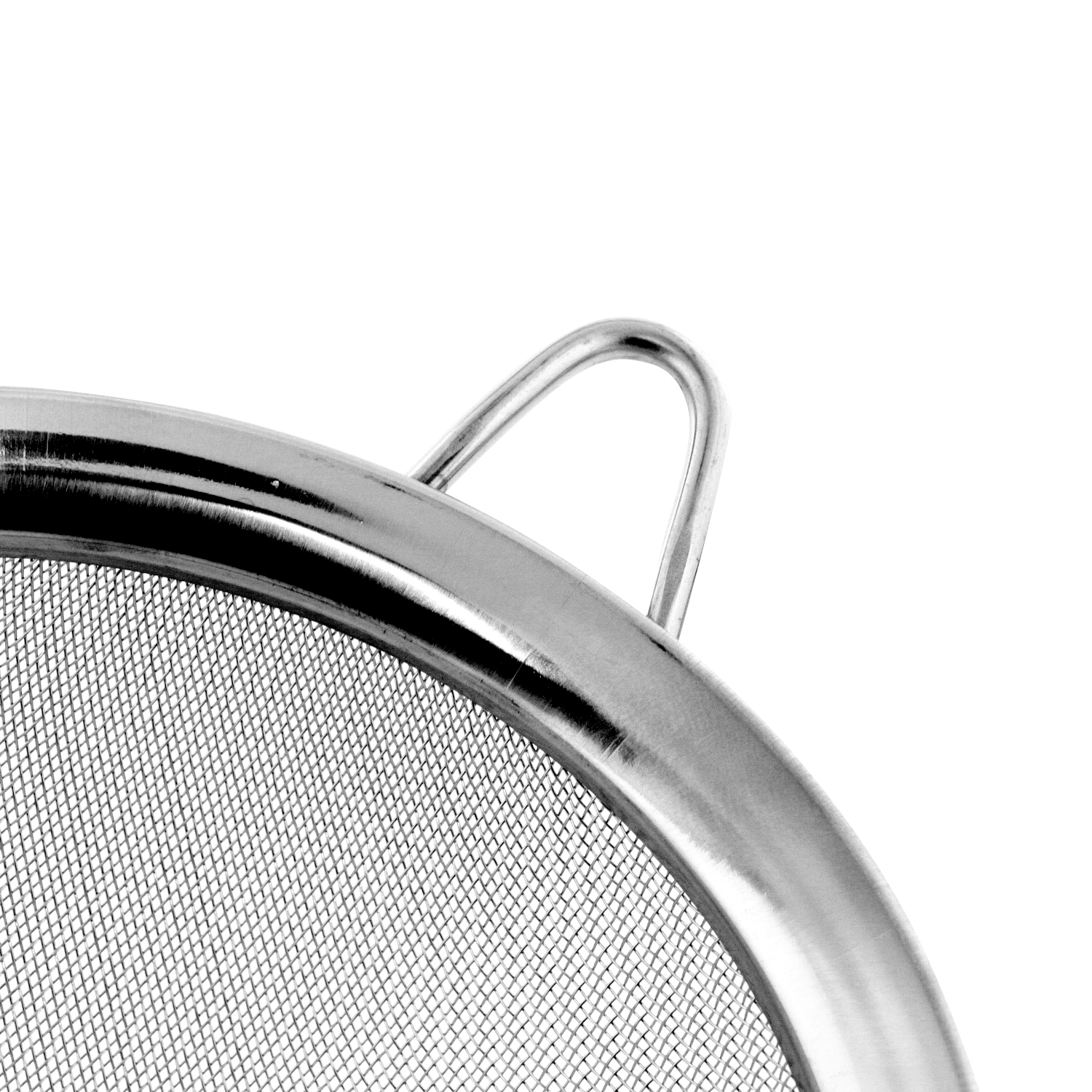 U.S. Kitchen Fine Twill Mesh Stainless Steel Conical Strainer Set 3 4 5