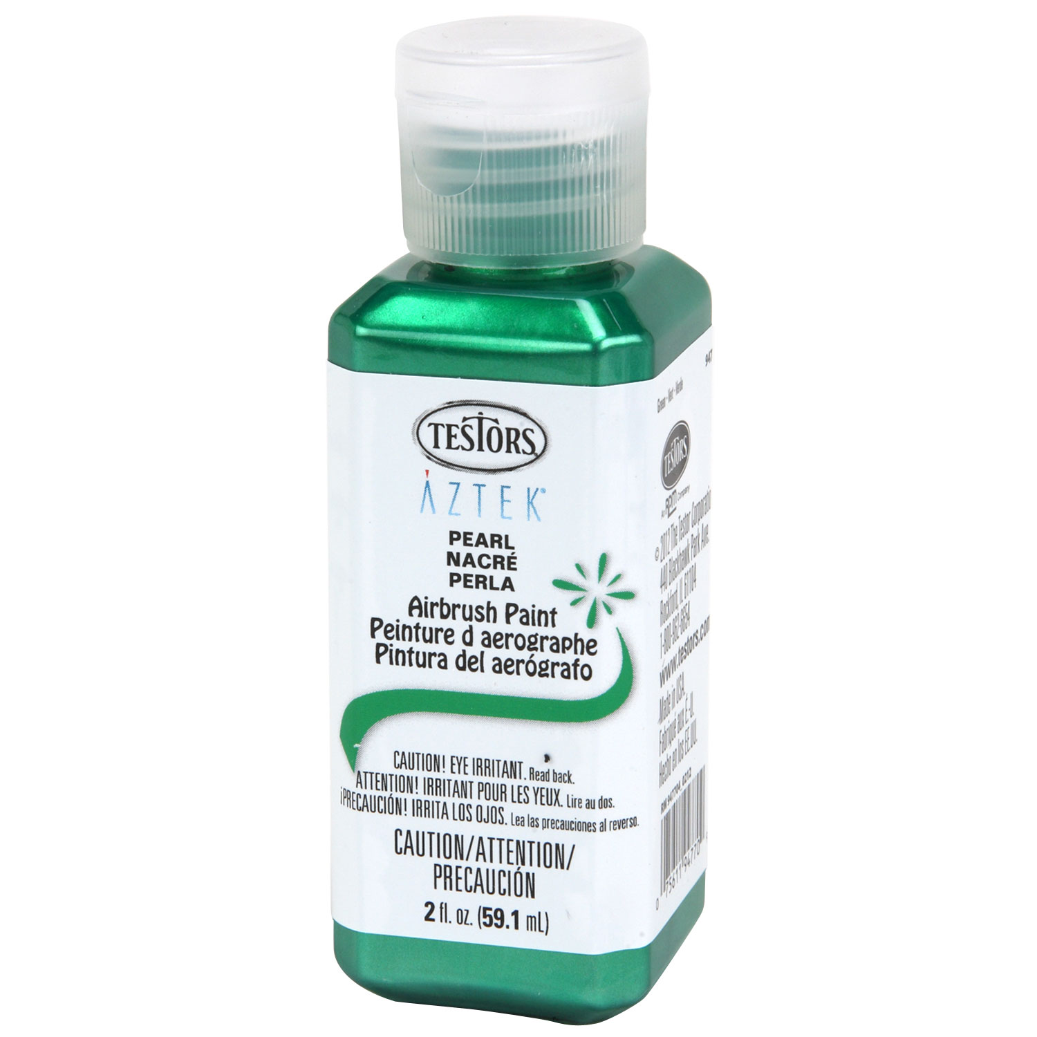 2oz Testors AZTEK PEARL GREEN Premium Acrylic Airbrush Paint Color