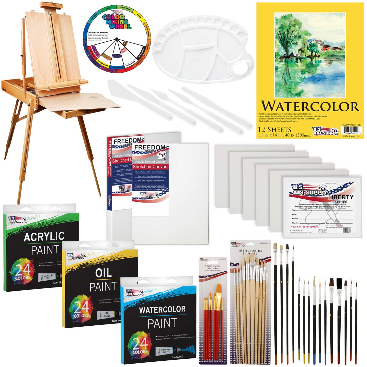 US ART SUPPLY 121Piece Custom Artist Painting Kit for sale online eBay