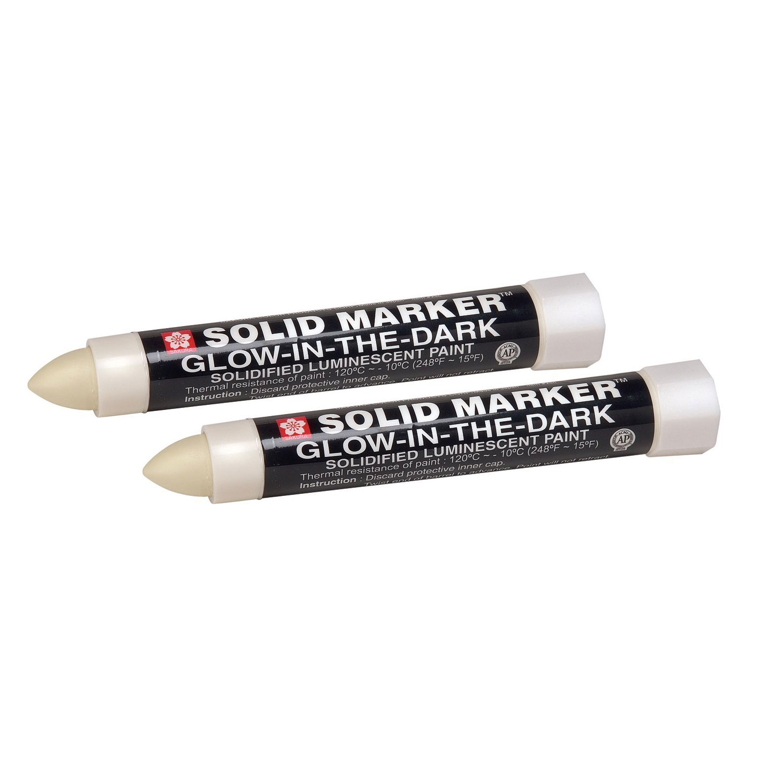 Sakura Solid Paint Marker 13mm wide mark GLOW IN THE DARK 2ea eBay