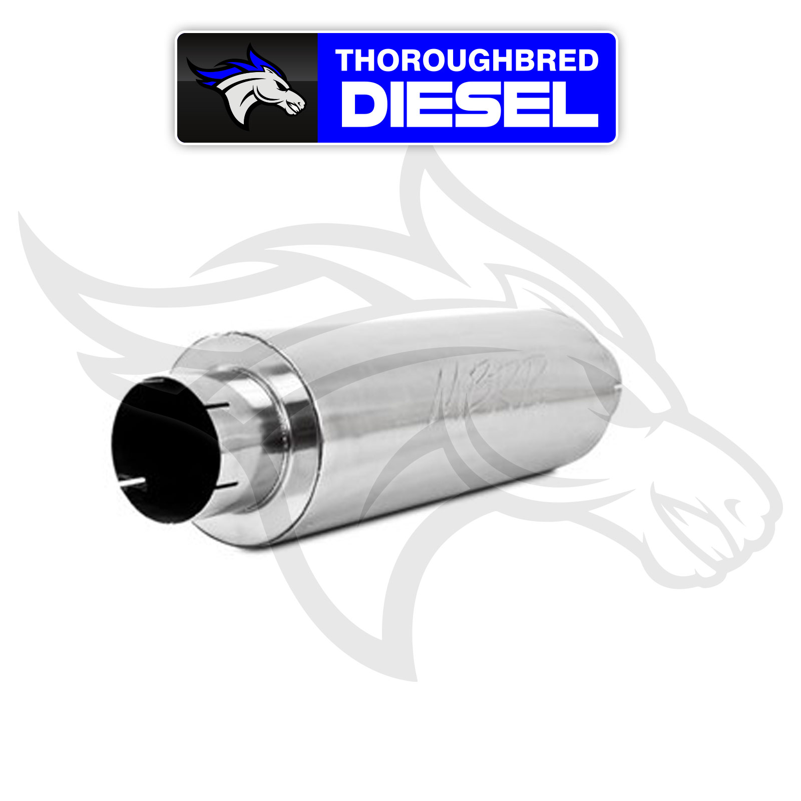 MBRP Dodge Ford Chevy Diesel Trucks Universal Muffler 5/" Inlet //24/" Outlet AL